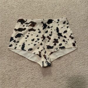 Windsor cow print shorts